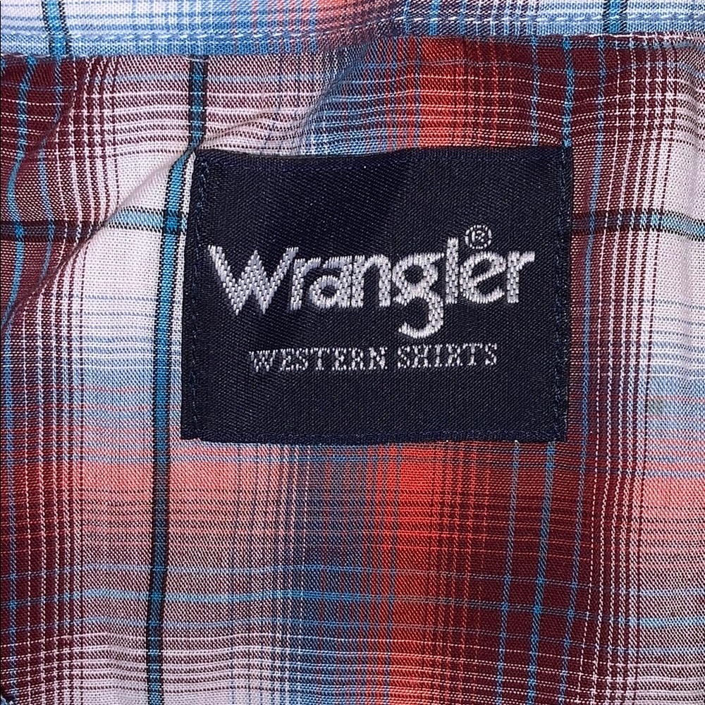 **Last chance** Wrangler Men's Red Plaid Shirt - Picture 3 of 7